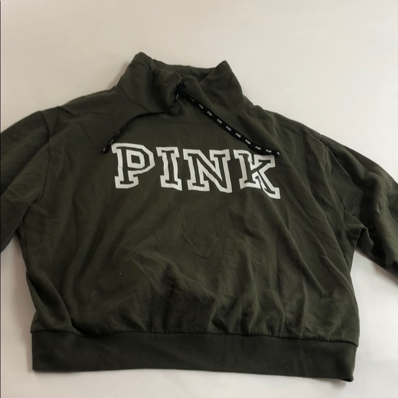 PINK Victoria's Secret Tops - PINK brand sweatshirt - dark green - oversized